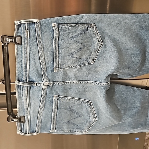 💕MOTHER💕 Mid Rise Dazzler Ankle Fray Jeans - Riding The Cliffside 30 NWOT - Picture 15 of 16